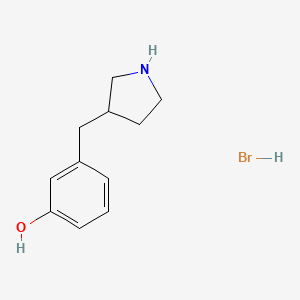 3-(Pyrrolidin-3-ylmethyl)phenol;hydrobromide