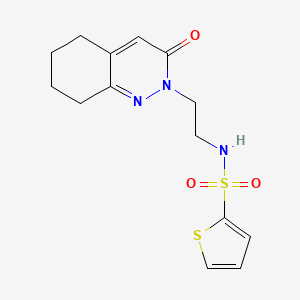N-(2-(3-oxo-5,6,7,8-tetrahydrocinnolin-2(3H)-yl)ethyl)thiophene-2-sulfonamide