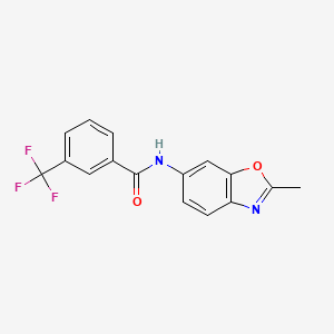 N-(2-methyl-1,3-benzoxazol-6-yl)-3-(trifluoromethyl)benzamide