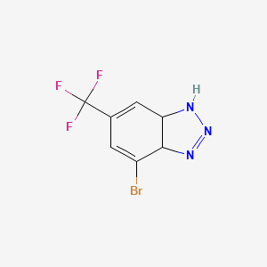 molecular formula C7H5BrF3N3 B2949937 1H-Benzotriazole, 4-bromo-6-(trifluoromethyl)- CAS No. 160473-81-4