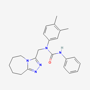 1-(3,4-dimethylphenyl)-3-phenyl-1-(6,7,8,9-tetrahydro-5H-[1,2,4]triazolo[4,3-a]azepin-3-ylmethyl)urea
