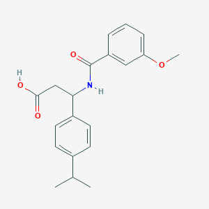 3-(4-Isopropylphenyl)-3-[(3-methoxybenzoyl)amino]propanoic acid