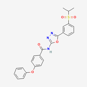 N-(5-(3-(isopropylsulfonyl)phenyl)-1,3,4-oxadiazol-2-yl)-4-phenoxybenzamide