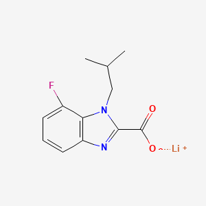 Lithium 7-fluoro-1-isobutyl-1H-benzo[d]imidazole-2-carboxylate