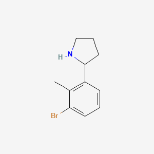 2-(3-Bromo-2-methylphenyl)pyrrolidine