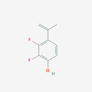 molecular formula C9H8F2O B2949964 2,3-Difluoro-4-Isopropenylphenol CAS No. 445004-25-1