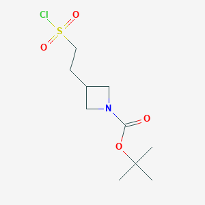 B2949966 Tert-butyl 3-(2-chlorosulfonylethyl)azetidine-1-carboxylate CAS No. 1894460-02-6