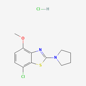 7-Chloro-4-methoxy-2-(pyrrolidin-1-yl)benzo[d]thiazole hydrochloride