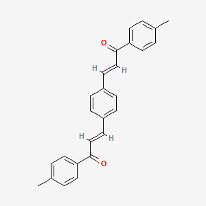 (2E)-1-(4-Methylphenyl)-3-{4-[(1E)-3-(4-methylphenyl)-3-oxoprop-1-en-1-yl]phenyl}prop-2-en-1-one