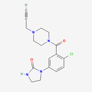 1-[4-Chloro-3-(4-prop-2-ynylpiperazine-1-carbonyl)phenyl]imidazolidin-2-one