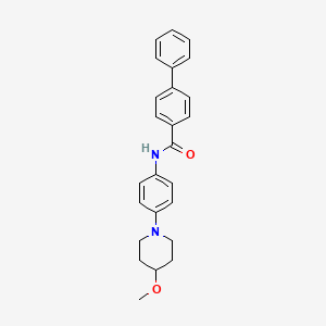 N-(4-(4-methoxypiperidin-1-yl)phenyl)-[1,1'-biphenyl]-4-carboxamide