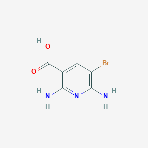 molecular formula C6H6BrN3O2 B2950006 2,6-Diamino-5-bromonicotinic Acid CAS No. 1934985-61-1