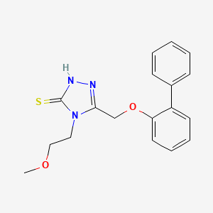 5-(Biphenyl-2-yloxymethyl)-4-(2-methoxy-ethyl)-4H-[1,2,4]triazole-3-thiol