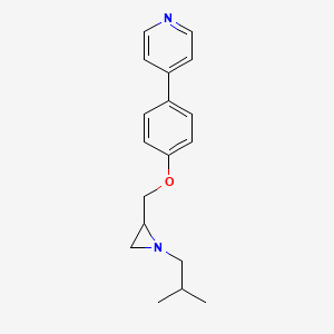 4-[4-[[1-(2-Methylpropyl)aziridin-2-yl]methoxy]phenyl]pyridine