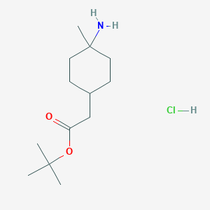 Tert-butyl 2-(4-amino-4-methylcyclohexyl)acetate;hydrochloride