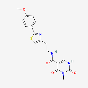 N-(2-(2-(4-methoxyphenyl)thiazol-4-yl)ethyl)-3-methyl-2,4-dioxo-1,2,3,4-tetrahydropyrimidine-5-carboxamide
