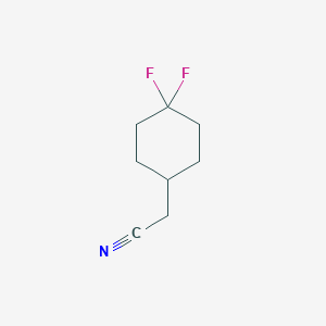 molecular formula C8H11F2N B2950060 2-(4,4-Difluorocyclohexyl)acetonitrile CAS No. 959600-88-5