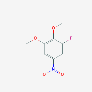molecular formula C8H8FNO4 B2950061 1-Fluoro-2,3-dimethoxy-5-nitrobenzene CAS No. 175435-40-2