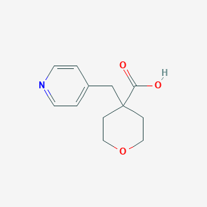 molecular formula C12H15NO3 B2950070 4-(Pyridin-4-ylmethyl)oxane-4-carboxylic acid CAS No. 1393330-61-4