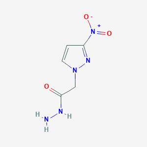 molecular formula C5H7N5O3 B2950097 2-(3-nitro-1H-pyrazol-1-yl)acetohydrazide CAS No. 514801-01-5