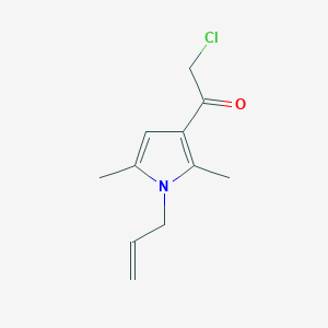 molecular formula C11H14ClNO B2950139 1-(1-Allyl-2,5-dimethyl-1H-pyrrol-3-yl)-2-chloro-ethanone CAS No. 568543-78-2