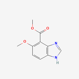 molecular formula C10H10N2O3 B2950144 Methyl 6-methoxy-1h-benzo[d]imidazole-7-carboxylate CAS No. 1193789-02-4