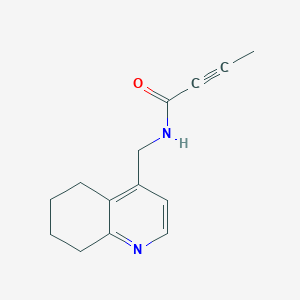 molecular formula C14H16N2O B2950186 N-(5,6,7,8-Tetrahydroquinolin-4-ylmethyl)but-2-ynamide CAS No. 2411306-59-5