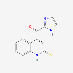molecular formula C14H11N3OS B2950196 4-(1-methyl-1H-imidazole-2-carbonyl)quinoline-2-thiol CAS No. 721916-21-8