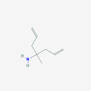 molecular formula C8H15N B2950215 4-Methylhepta-1,6-dien-4-amine CAS No. 19243-49-3