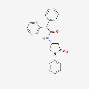 molecular formula C25H24N2O2 B2950314 N-[1-(4-methylphenyl)-5-oxopyrrolidin-3-yl]-2,2-diphenylacetamide CAS No. 896367-41-2