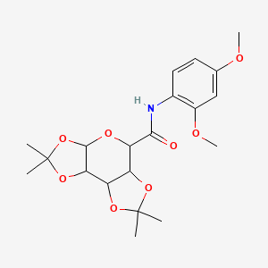 N-(2,4-dimethoxyphenyl)-2,2,7,7-tetramethyltetrahydro-3aH-bis([1,3]dioxolo)[4,5-b:4',5'-d]pyran-5-carboxamide