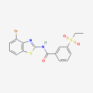 N-(4-bromobenzo[d]thiazol-2-yl)-3-(ethylsulfonyl)benzamide