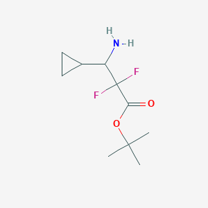 Tert-butyl 3-amino-3-cyclopropyl-2,2-difluoropropanoate