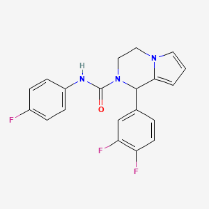 1-(3,4-difluorophenyl)-N-(4-fluorophenyl)-3,4-dihydropyrrolo[1,2-a]pyrazine-2(1H)-carboxamide