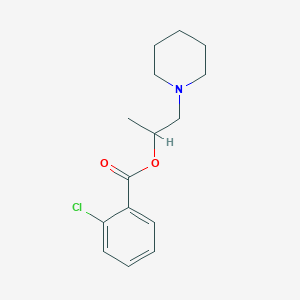 molecular formula C15H20ClNO2 B295036 1-methyl-2-(1-piperidinyl)ethyl 2-chlorobenzoate 