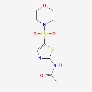 molecular formula C9H13N3O4S2 B2950388 N-(5-(morpholinosulfonyl)thiazol-2-yl)acetamide CAS No. 950248-21-2