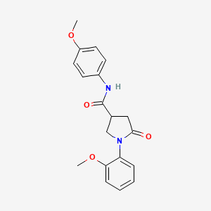1-(2-methoxyphenyl)-N-(4-methoxyphenyl)-5-oxopyrrolidine-3-carboxamide
