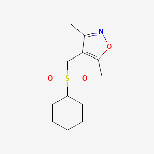 4-[(Cyclohexylsulfonyl)methyl]-3,5-dimethylisoxazole