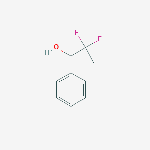 molecular formula C9H10F2O B2950435 2,2-difluoro-1-phenylpropan-1-ol CAS No. 73611-97-9