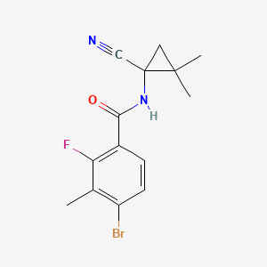 4-Bromo-N-(1-cyano-2,2-dimethylcyclopropyl)-2-fluoro-3-methylbenzamide