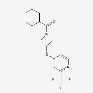 Cyclohex-3-en-1-yl-[3-[2-(trifluoromethyl)pyridin-4-yl]oxyazetidin-1-yl]methanone