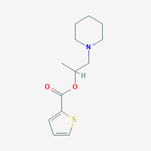 molecular formula C13H19NO2S B295063 1-(Piperidin-1-yl)propan-2-yl thiophene-2-carboxylate 