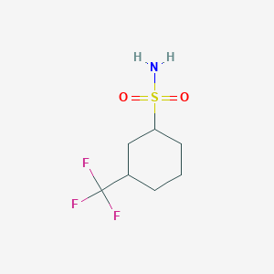 molecular formula C7H12F3NO2S B2950646 3-(Trifluoromethyl)cyclohexane-1-sulfonamide CAS No. 1206679-32-4