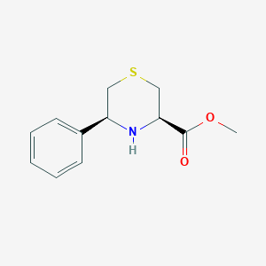 molecular formula C12H15NO2S B2950658 Methyl (3R,5S)-5-phenylthiomorpholine-3-carboxylate CAS No. 79200-08-1