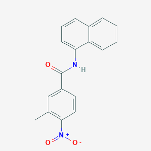 molecular formula C18H14N2O3 B2950665 3-methyl-N-(naphthalen-1-yl)-4-nitrobenzamide CAS No. 313250-80-5