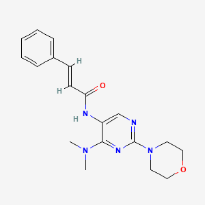 molecular formula C19H23N5O2 B2950682 N-(4-(dimethylamino)-2-morpholinopyrimidin-5-yl)cinnamamide CAS No. 1798415-73-2