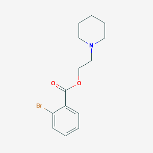 molecular formula C14H18BrNO2 B295070 2-(1-Piperidinyl)ethyl 2-bromobenzoate 