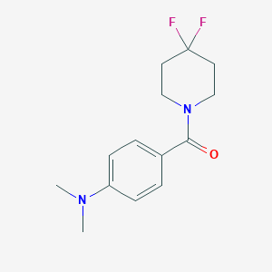 molecular formula C14H18F2N2O B2950709 4-(4,4-difluoropiperidine-1-carbonyl)-N,N-dimethylaniline CAS No. 2327026-13-9