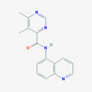 5,6-Dimethyl-N-quinolin-5-ylpyrimidine-4-carboxamide