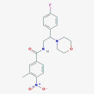 N-(2-(4-fluorophenyl)-2-morpholinoethyl)-3-methyl-4-nitrobenzamide